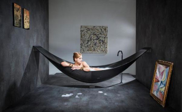 Vasca da bagno con design amaca